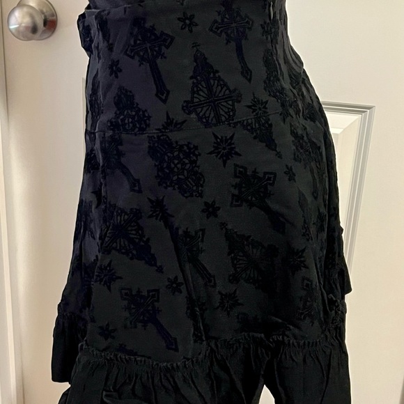 Killstar Amelie flocked mini skirt - Picture 4 of 7